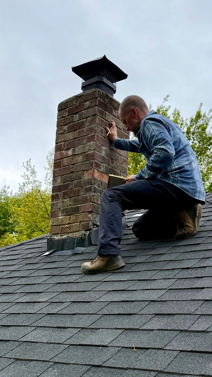 Cac roofing Coeur d'Alene Idaho performing a roofing inspection