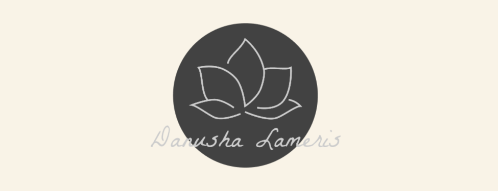 Logo with a stylized lotus flower and the text 'Daruha Lameris'
