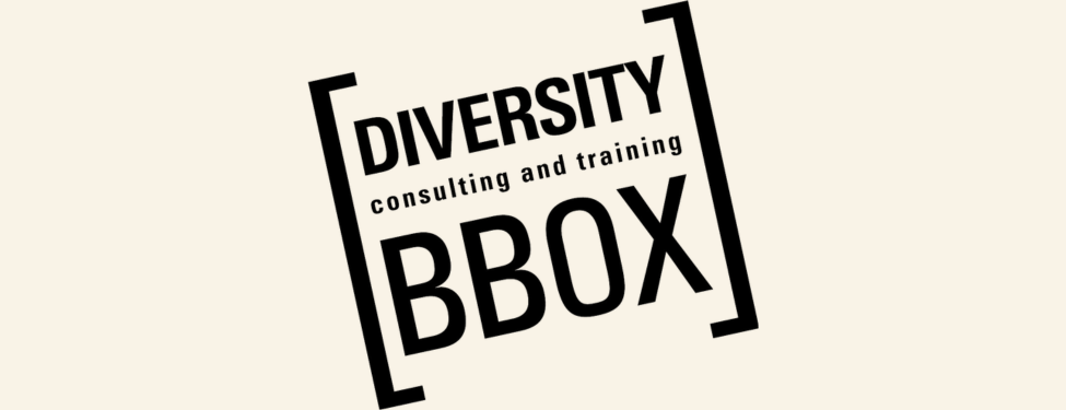 Logo for Diversity Box consulting and training service, with bold black text on a white background.
