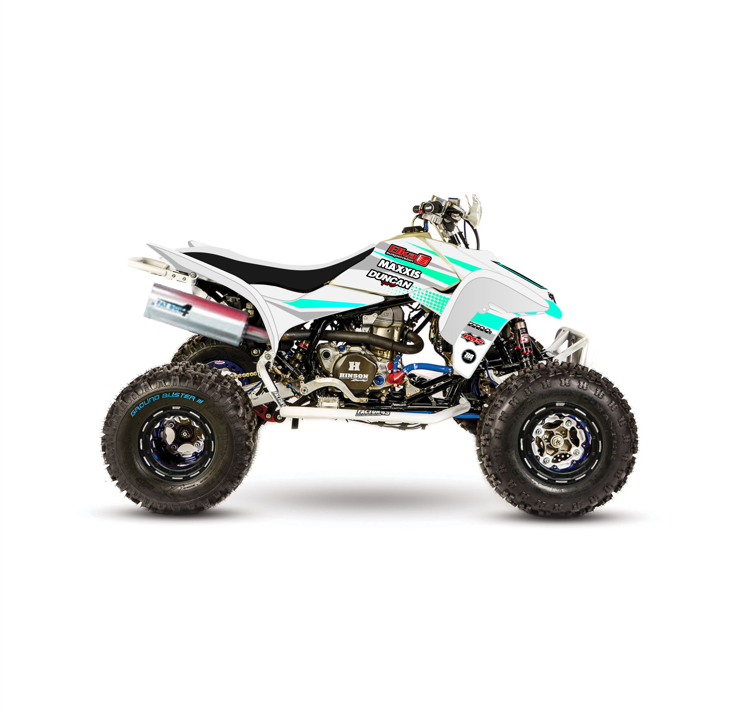 HONDA DOTTED Cyan Full Graphics Kit