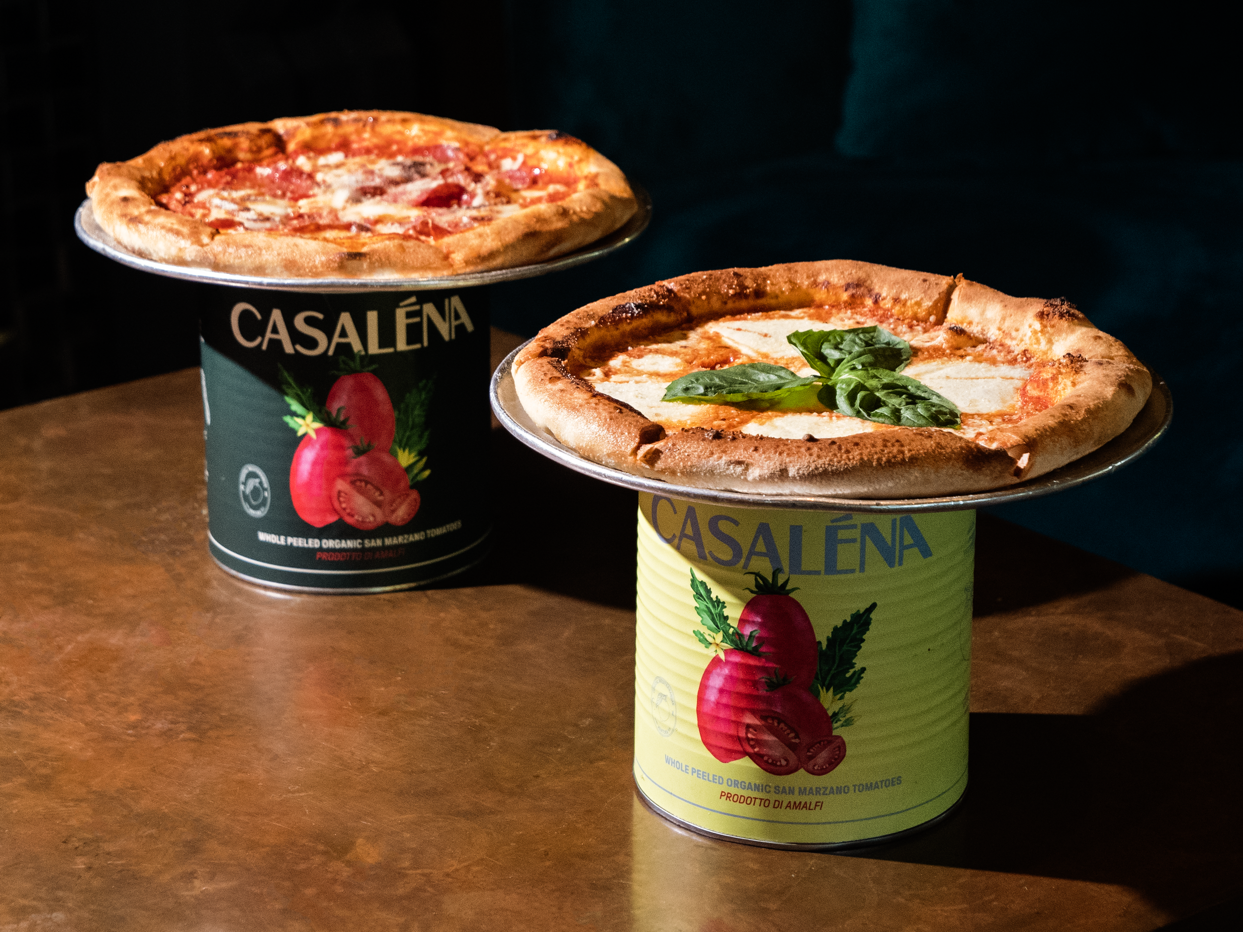 House-made pizzas.