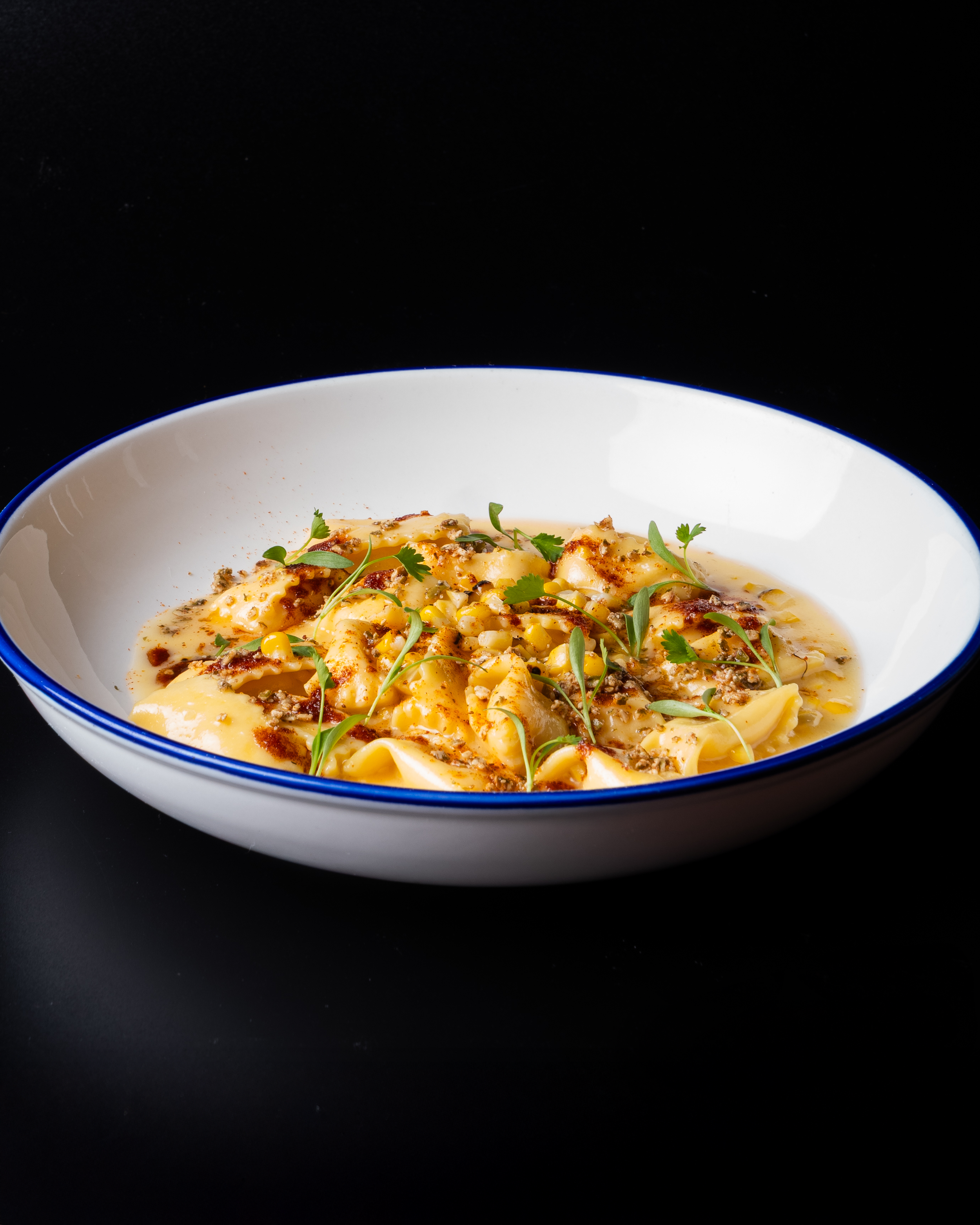 The Sweet Corn Agnolotti.