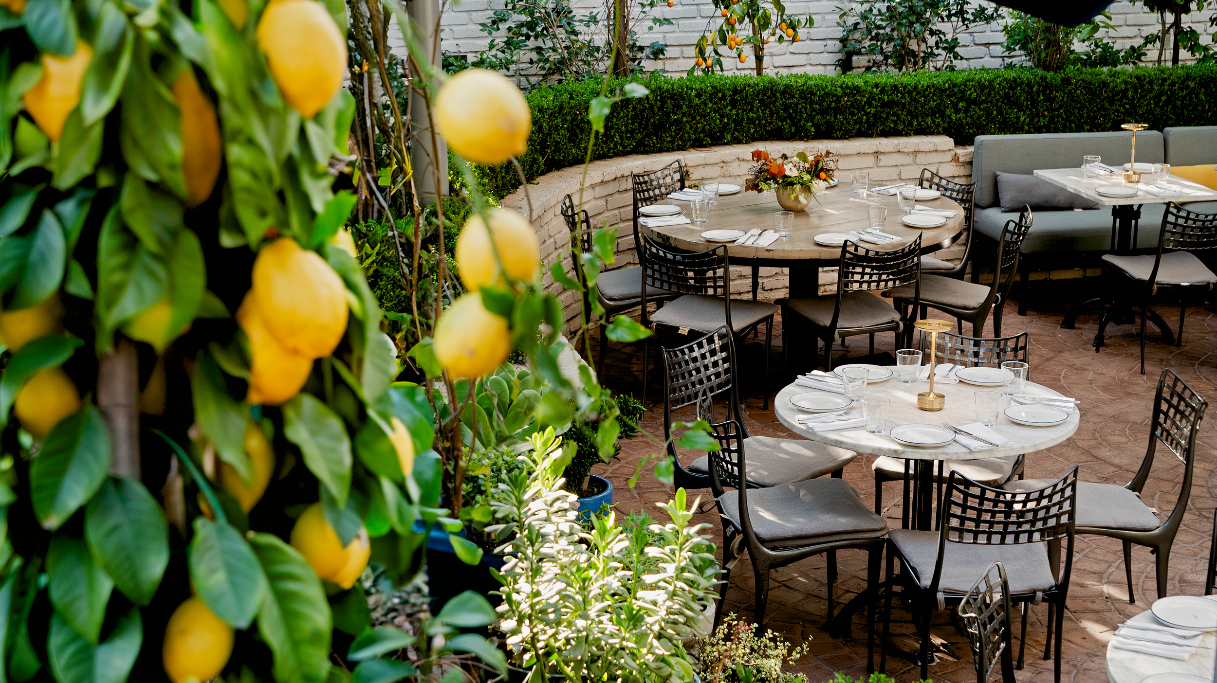 The Garden patio at Casaléna.