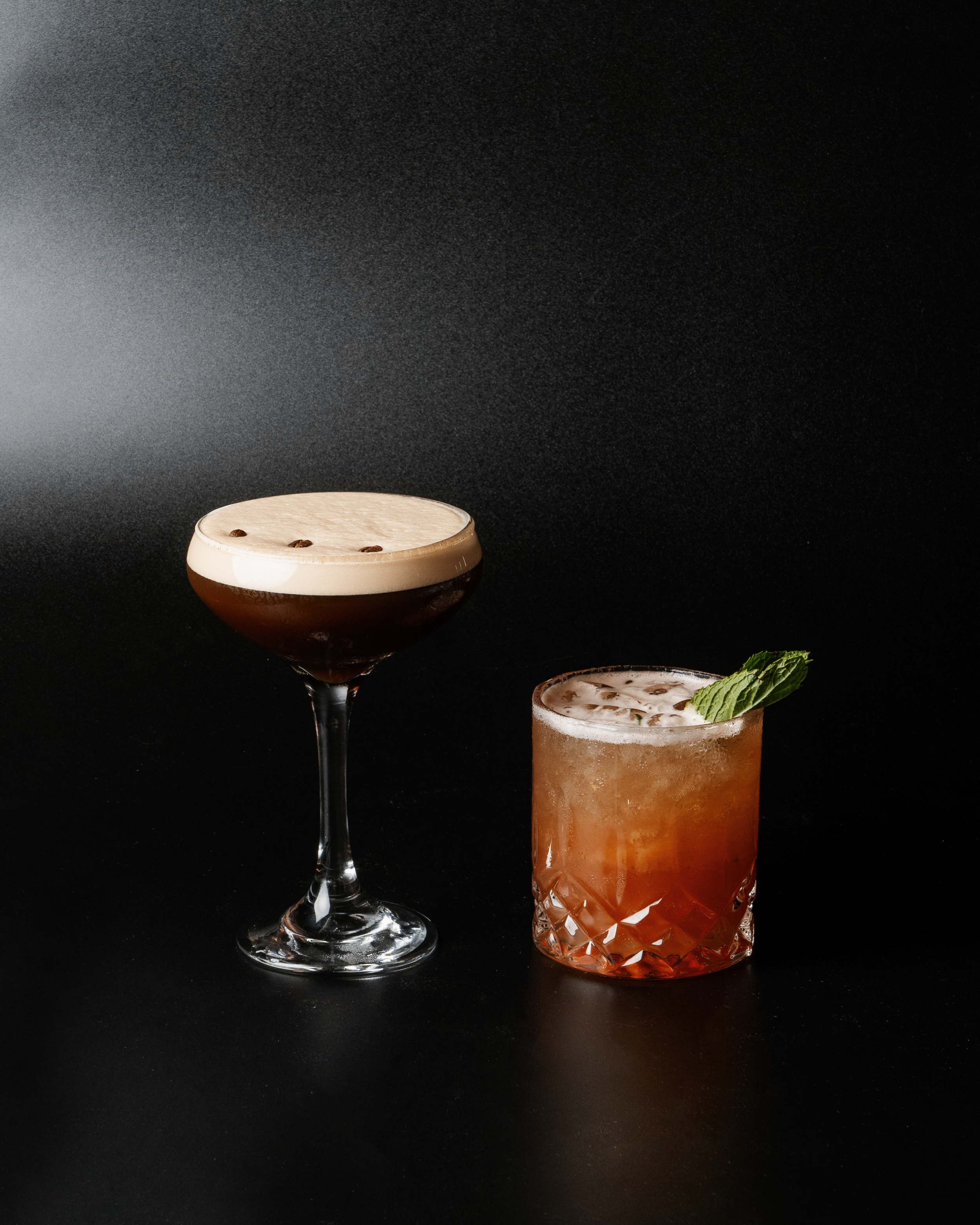 R'espressotini and the Mattina Margarita.