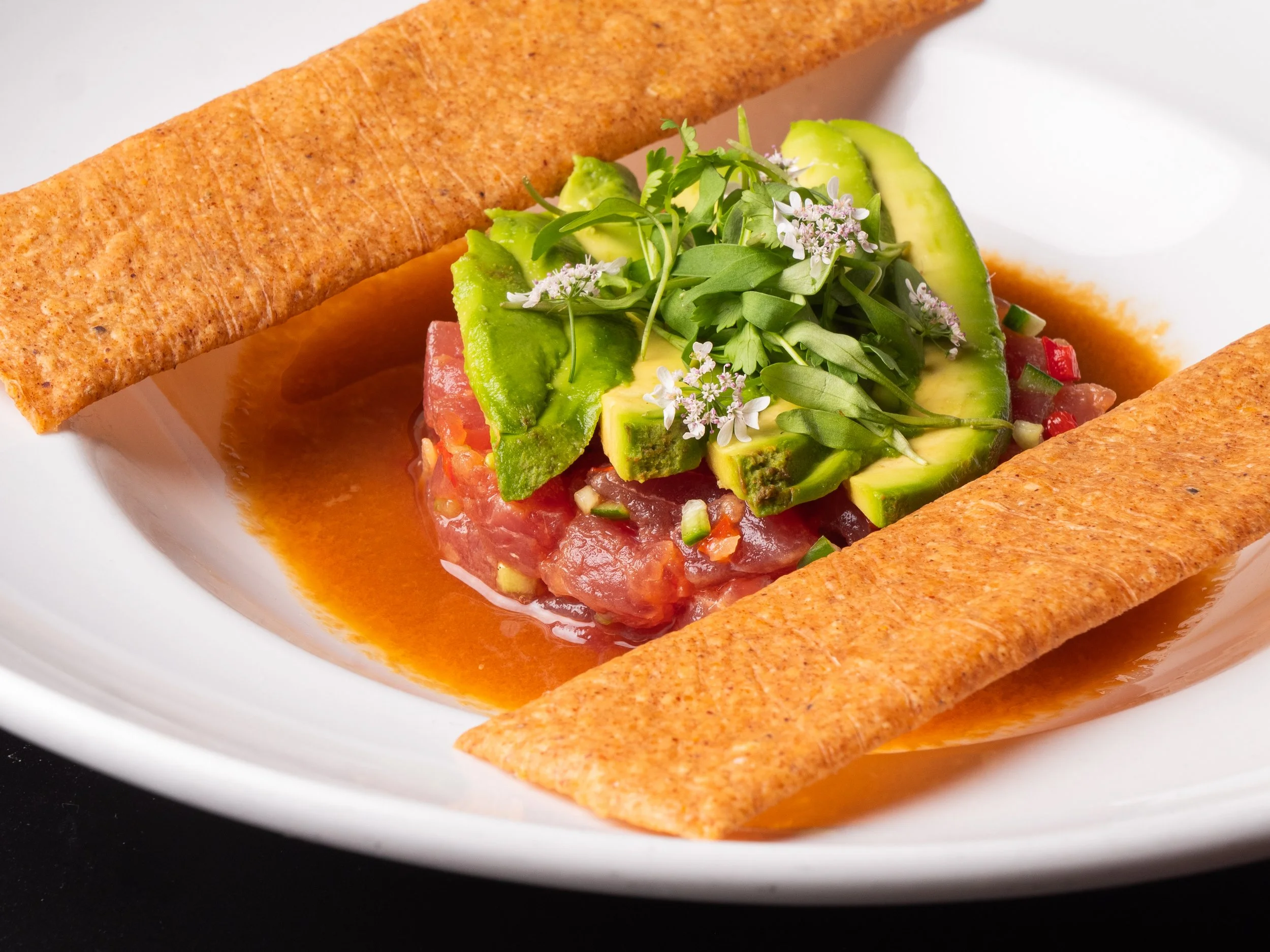 The Tuna Tartare.