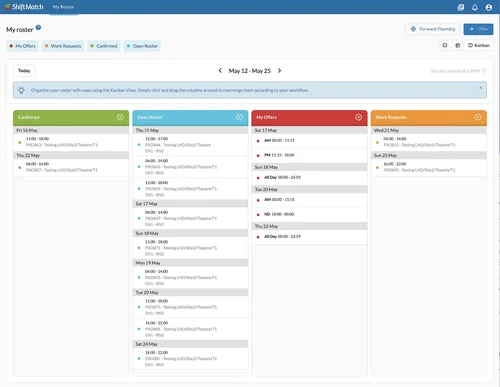 Feature Release for Workers — ShiftMatch