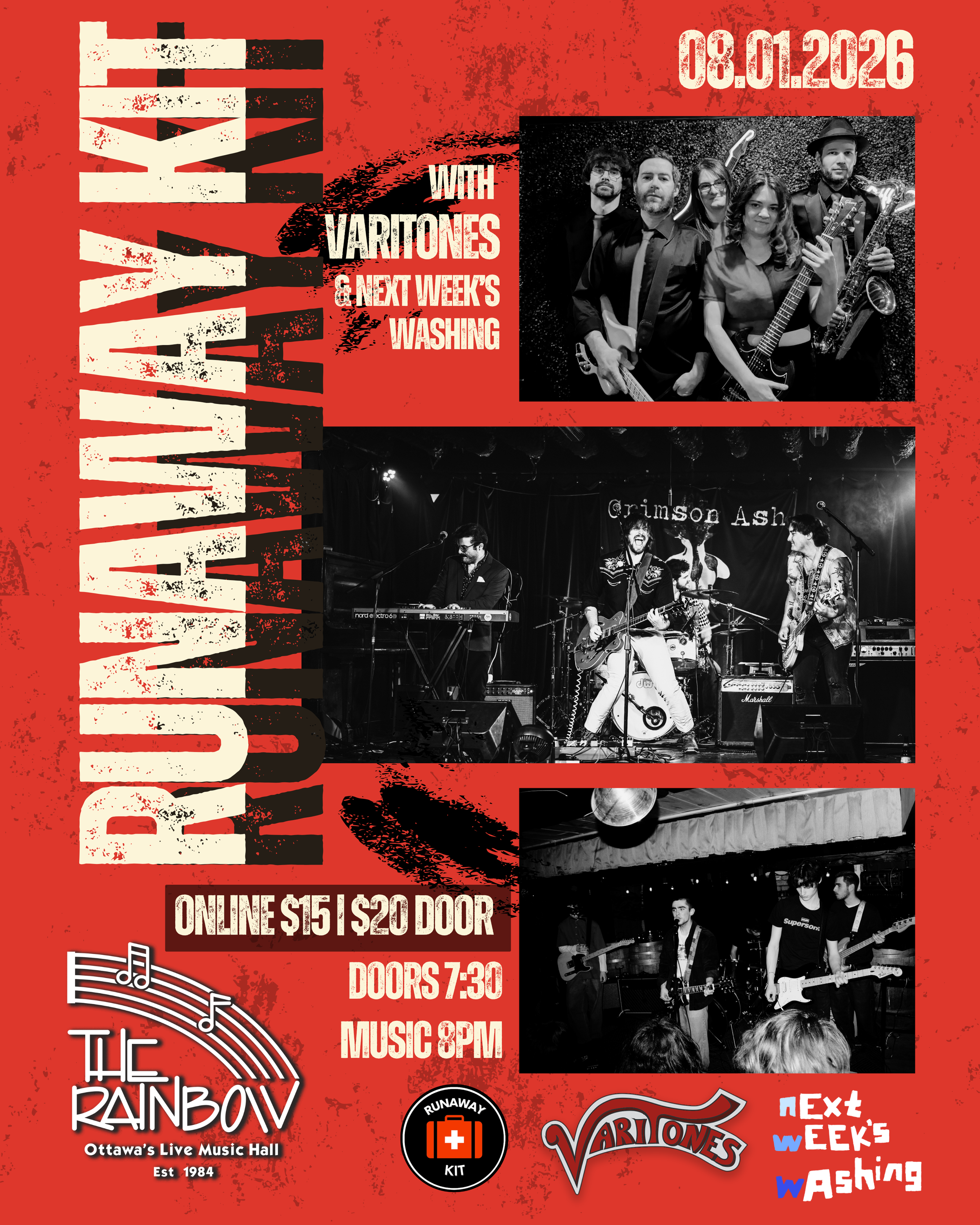 Runaway Kit w/ Varitones &amp; Next Week’s Washing