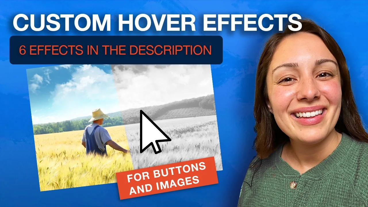 How to Create Custom Button and Image Hover Effects in Squarespace