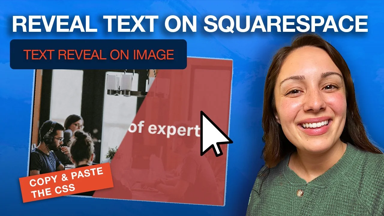 How to Reveal Text on Hover on Squarespace