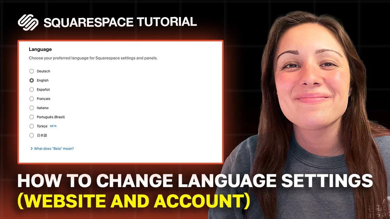 How to Change Squarespace Language Settings on Account and Website