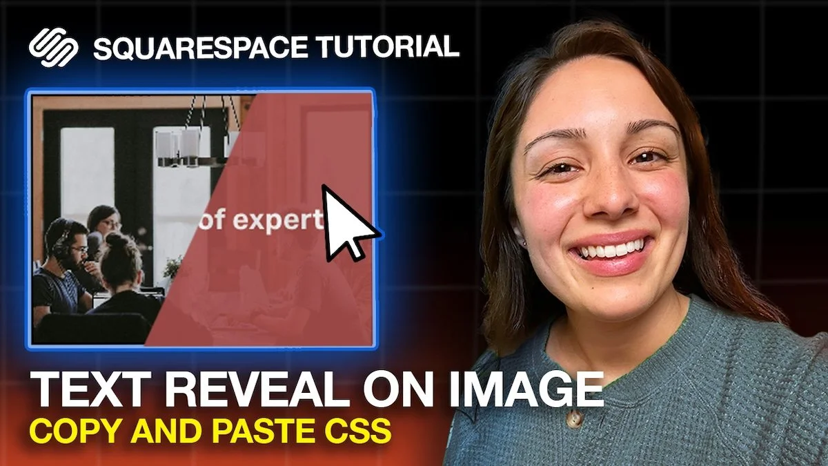 How to Reveal Text on Hover on Squarespace