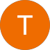 Orange circle with the letter 'T' in white.
