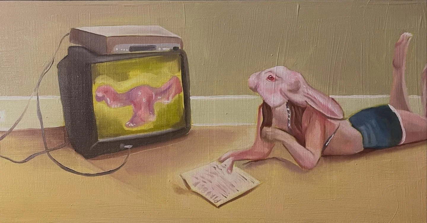 'bedroom culture'

oil on wood panel