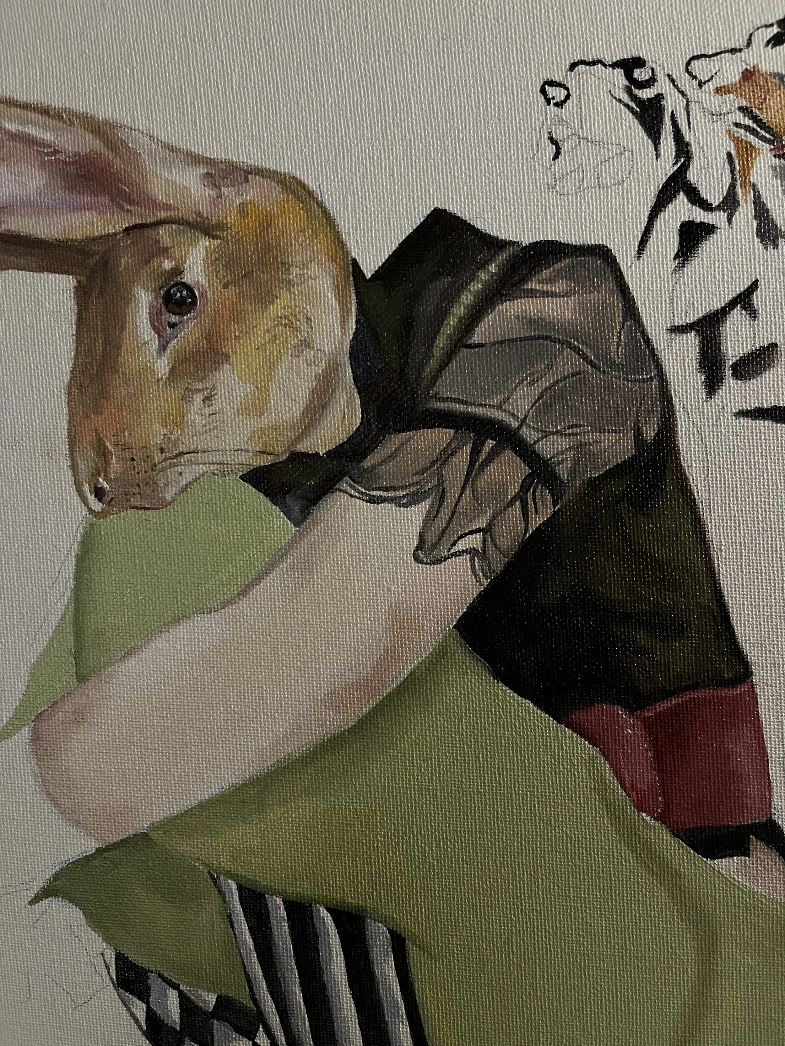 Untitled Painted Collage
Oil Paint on Board 