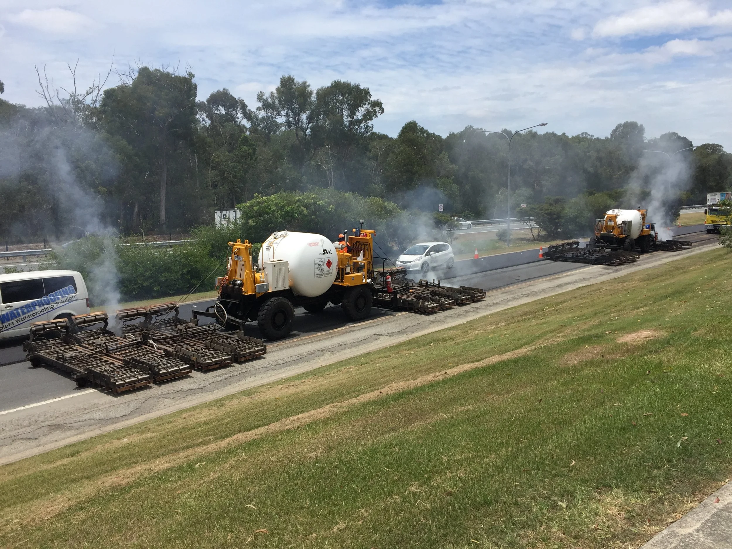 asphalt fume exposure assessment whilst resurfacing a new TMR road