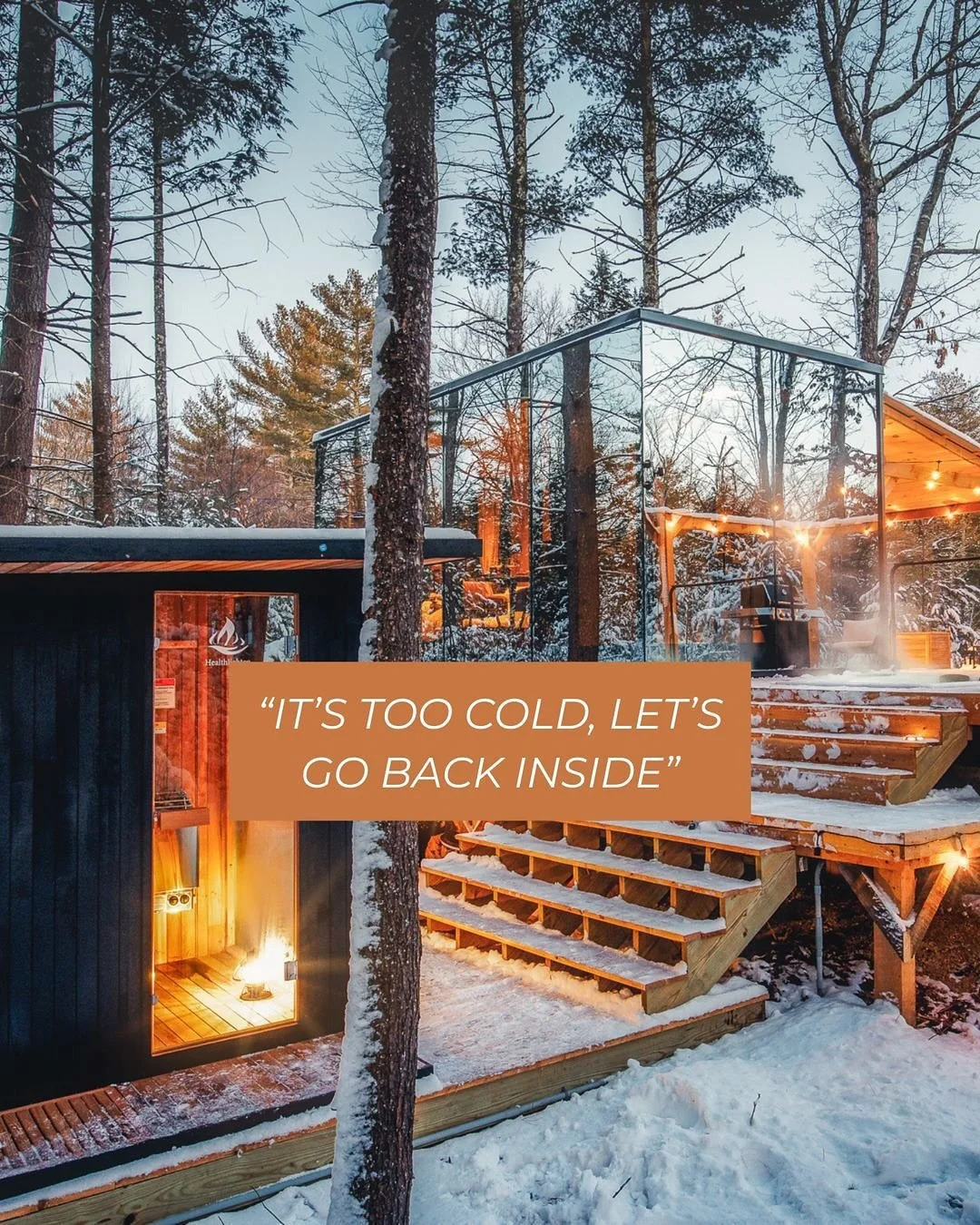 We found the ultimate winter cheat code ❄️ 

Why choose between the view and the warmth when you can have both? 🧡 

 📍 South Berwick, Maine | 75 mins from Boston