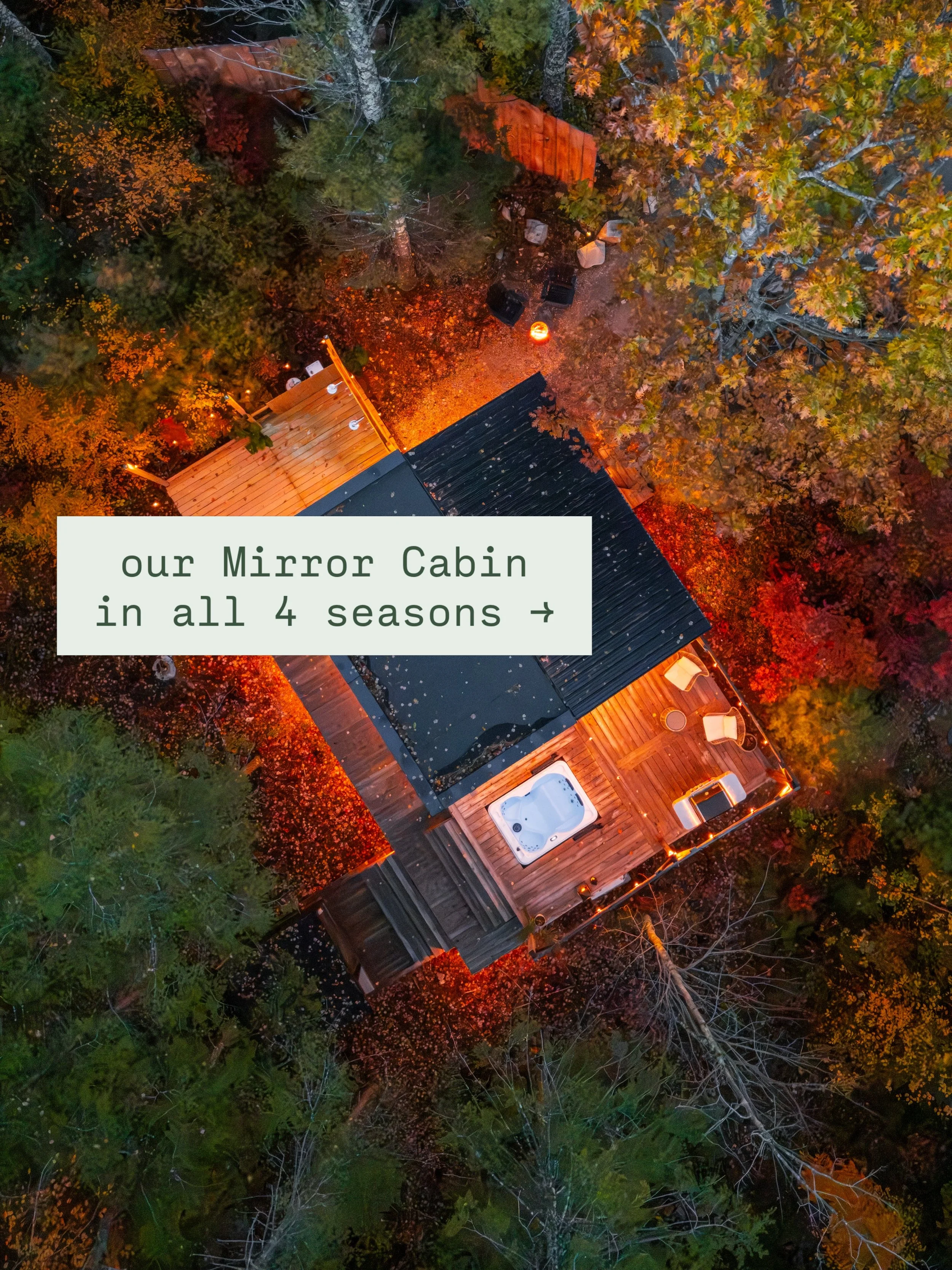 Honestly, even *we* can&rsquo;t pick a favorite! The quiet beauty of the winter and staying warm inside to the lush forest green surrounding you with the sun setting past 8pm&hellip;all the seasons here are wonderful in their own way 🧡

Take this as