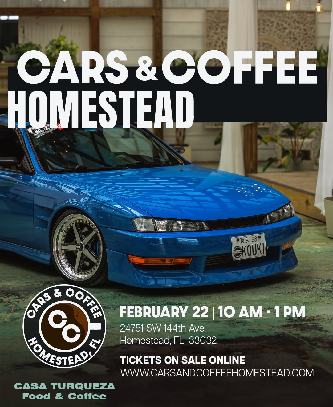 Join us for a Sunday Morning of rare and exotic cars.  February 22th 10:00am-1:00pm

Simagic racing simulator, fresh coffee, matcha and live music.

Service dogs or dogs UNDER 10 POUNDS are allowed in property, MUST BE ON A LEASH and please pick up a