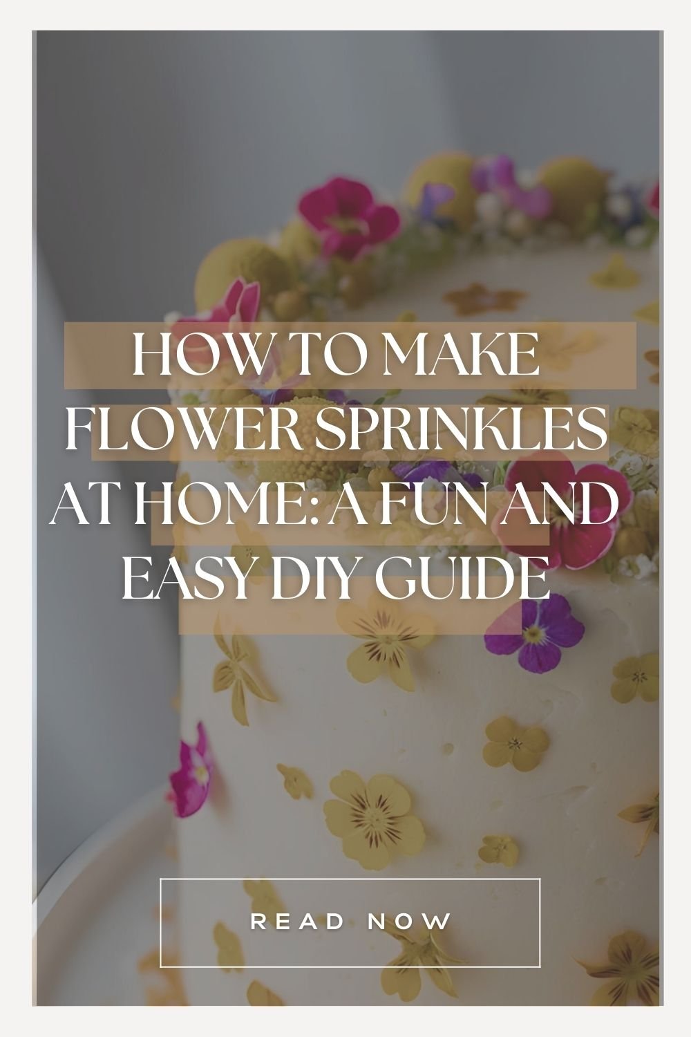 Flower Sprinkles Tutorial