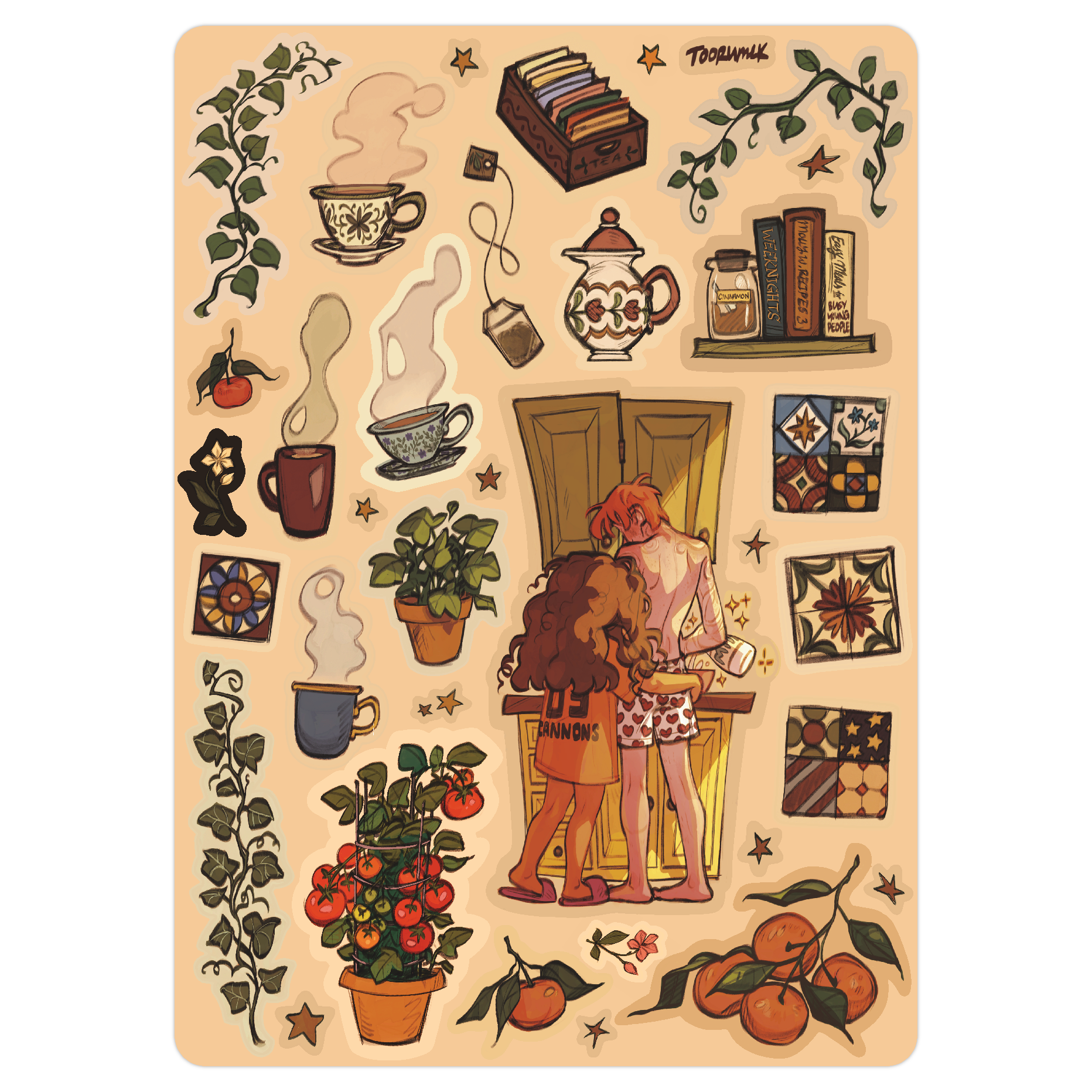 Romione's Home - Kitchen Sticker Sheet