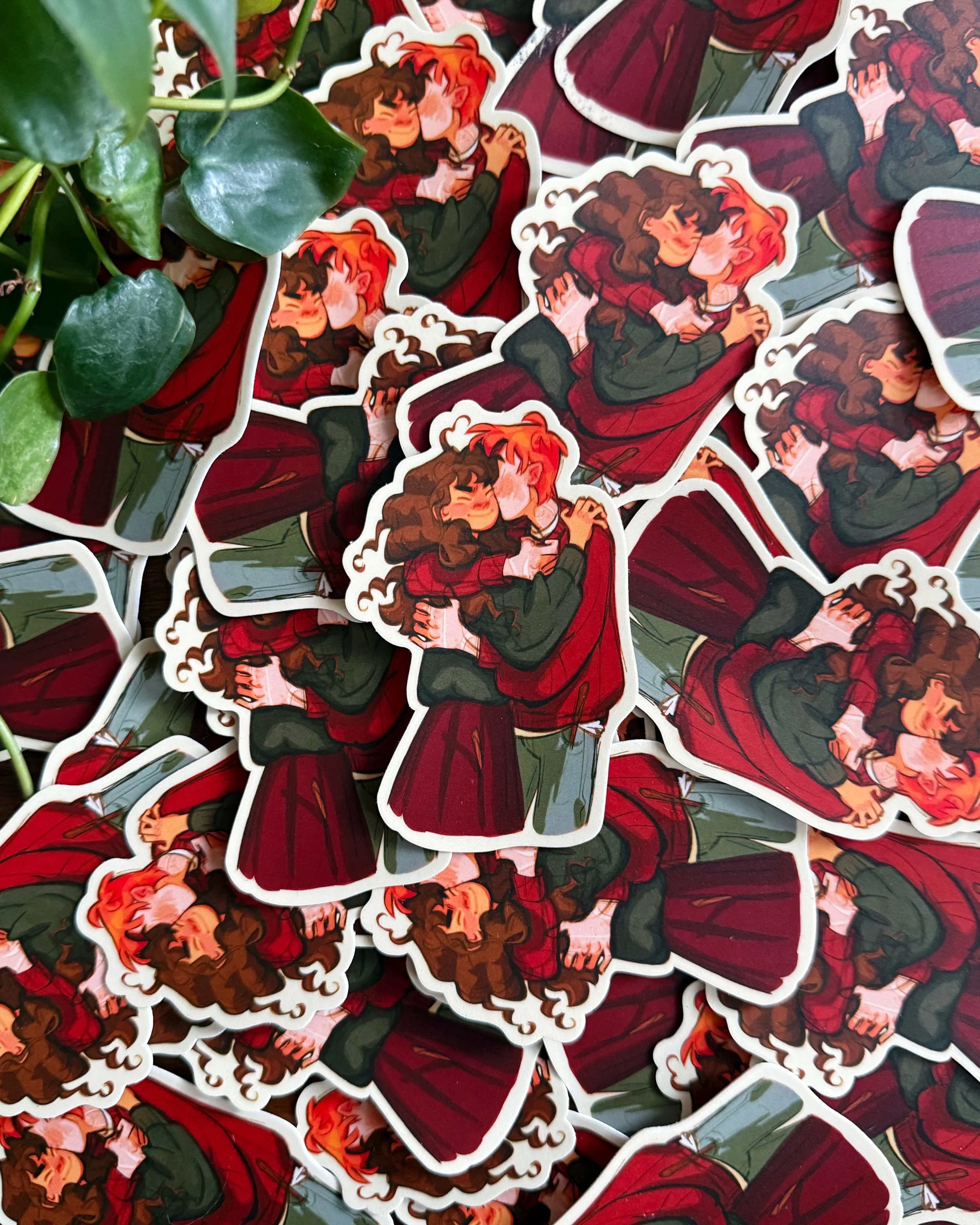 Romione Cheek Kiss Sticker