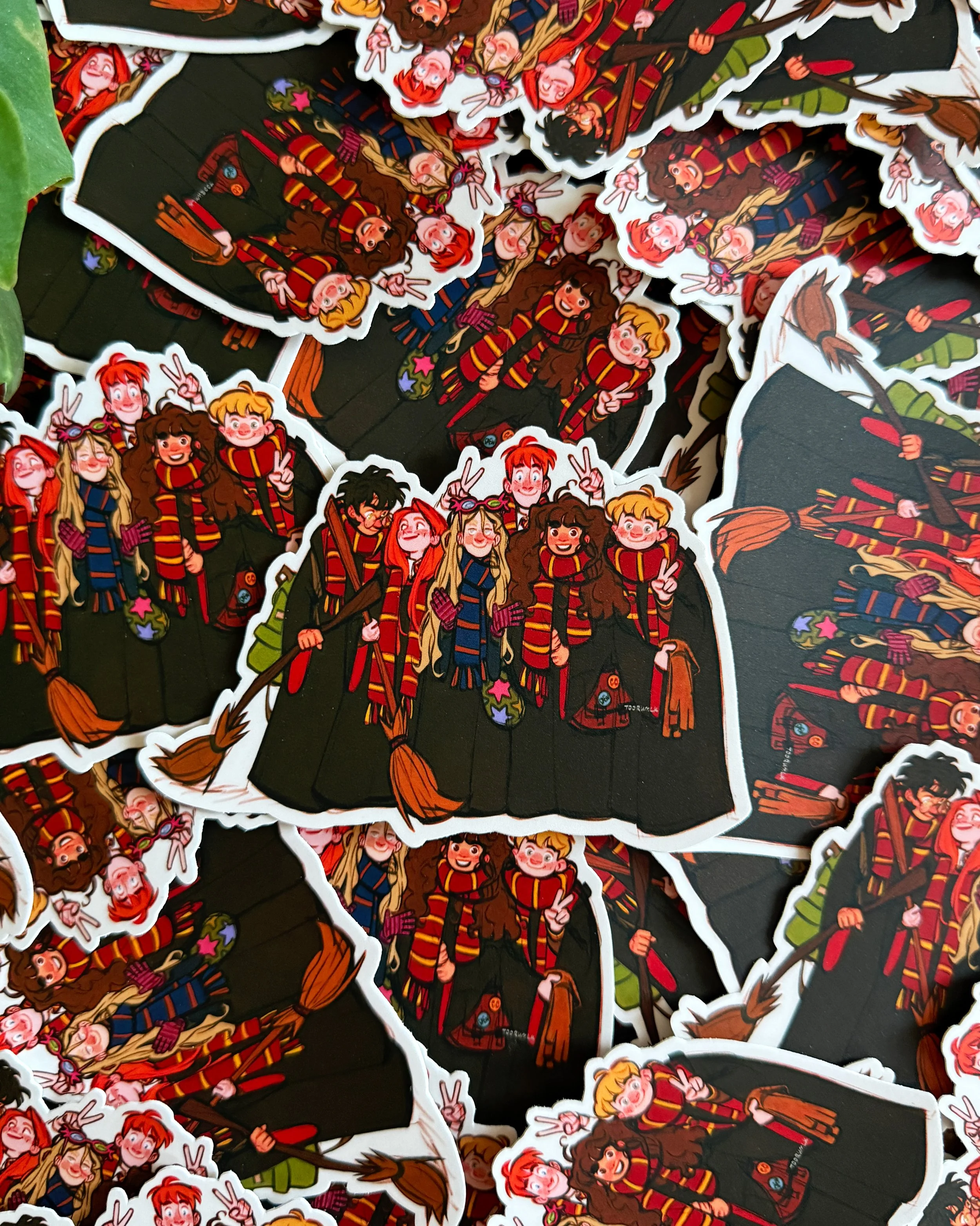 Silver and Gold Group Photo Sticker