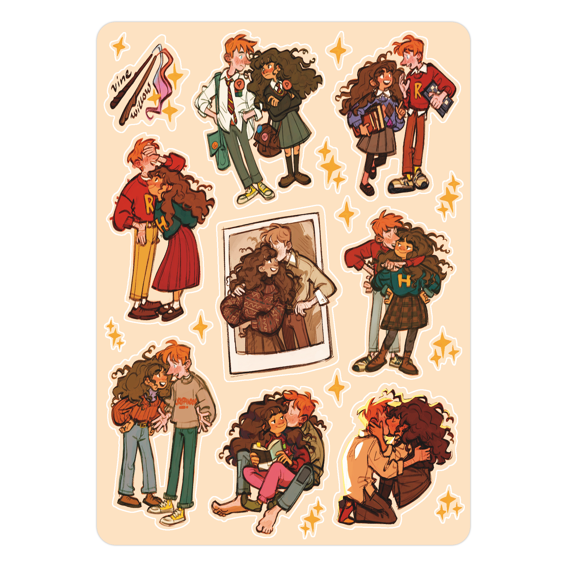 Tree Sketches - Sticker Sheet — toorumlk / Nusrat Naomi