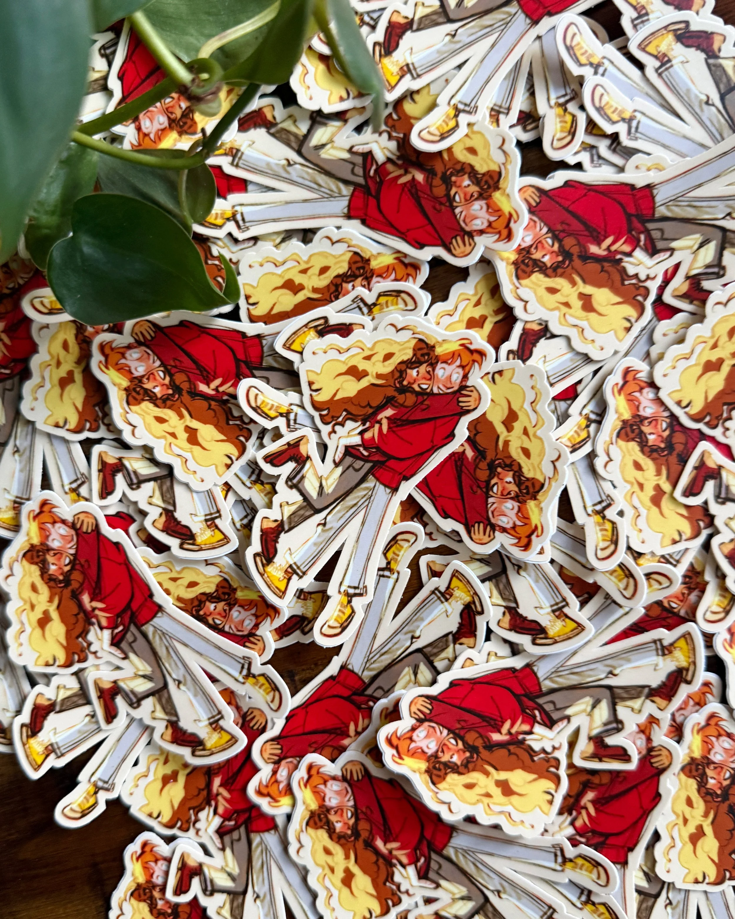 Romione Jump Hug Sticker