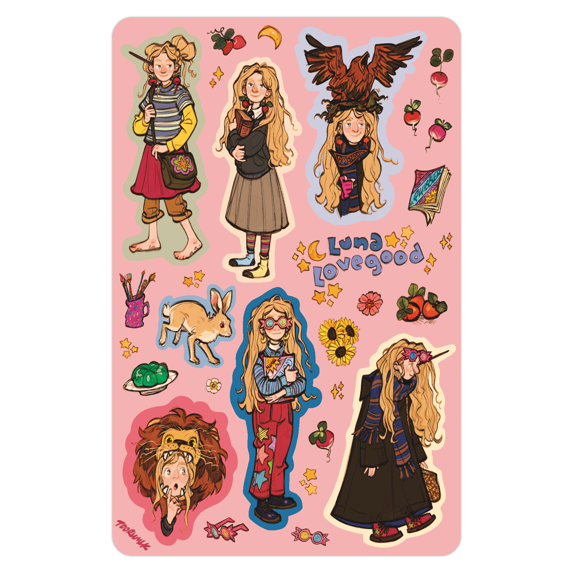 Luna Lovegood - Character Sticker Sheet