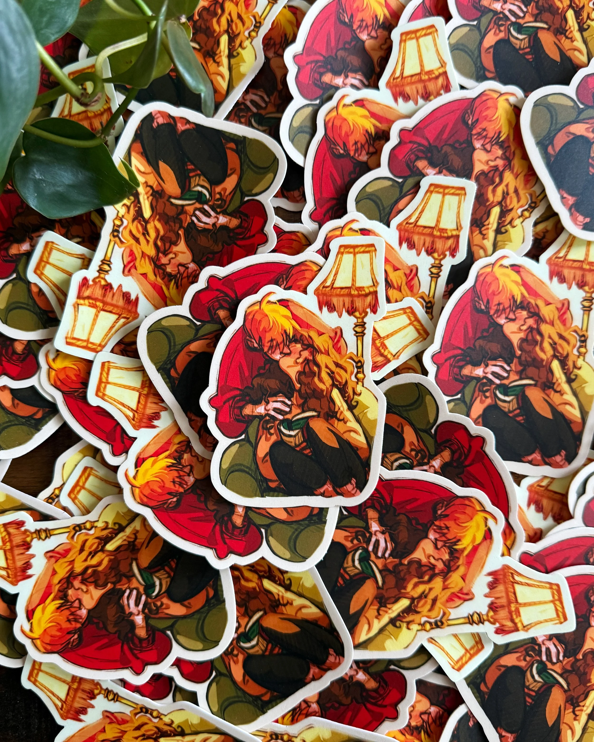 A Kiss For the Reader Sticker