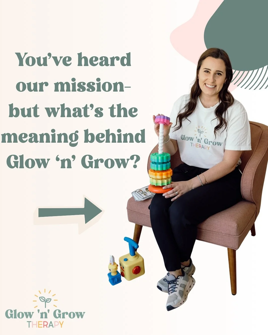 ✨ What&rsquo;s the story behind Glow &lsquo;n&rsquo; Grow Therapy? ✨
Our name holds special meaning&mdash;Glow comes before Grow on purpose. We believe every child already has their own unique glows&mdash;their strengths, interests, and abilities. 💡