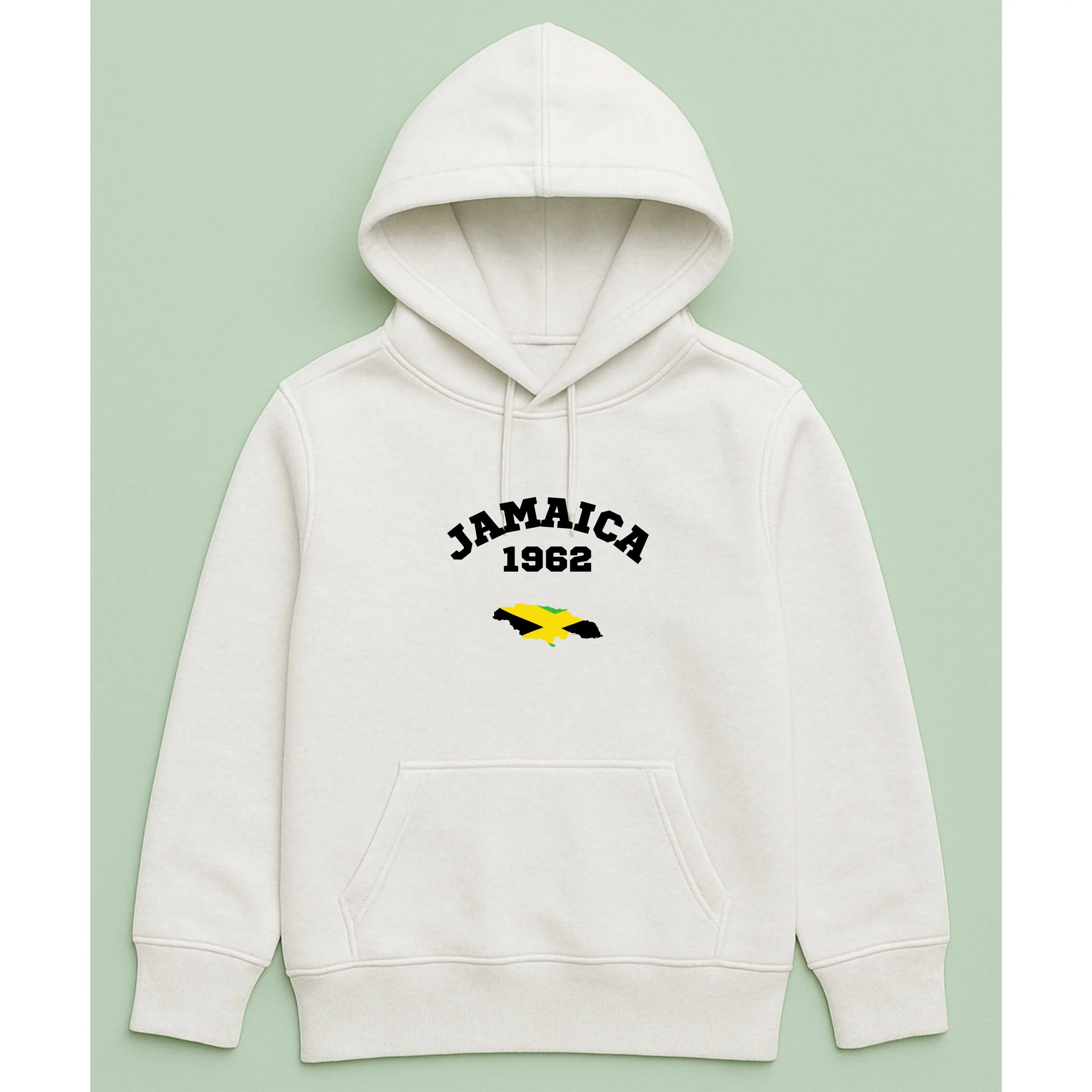 Kids Jamaica 1962 Hoodie – Youth Independence Day Pullover – Jamaica Map Flag Kids Hoodie – Patriotic Youth Gift