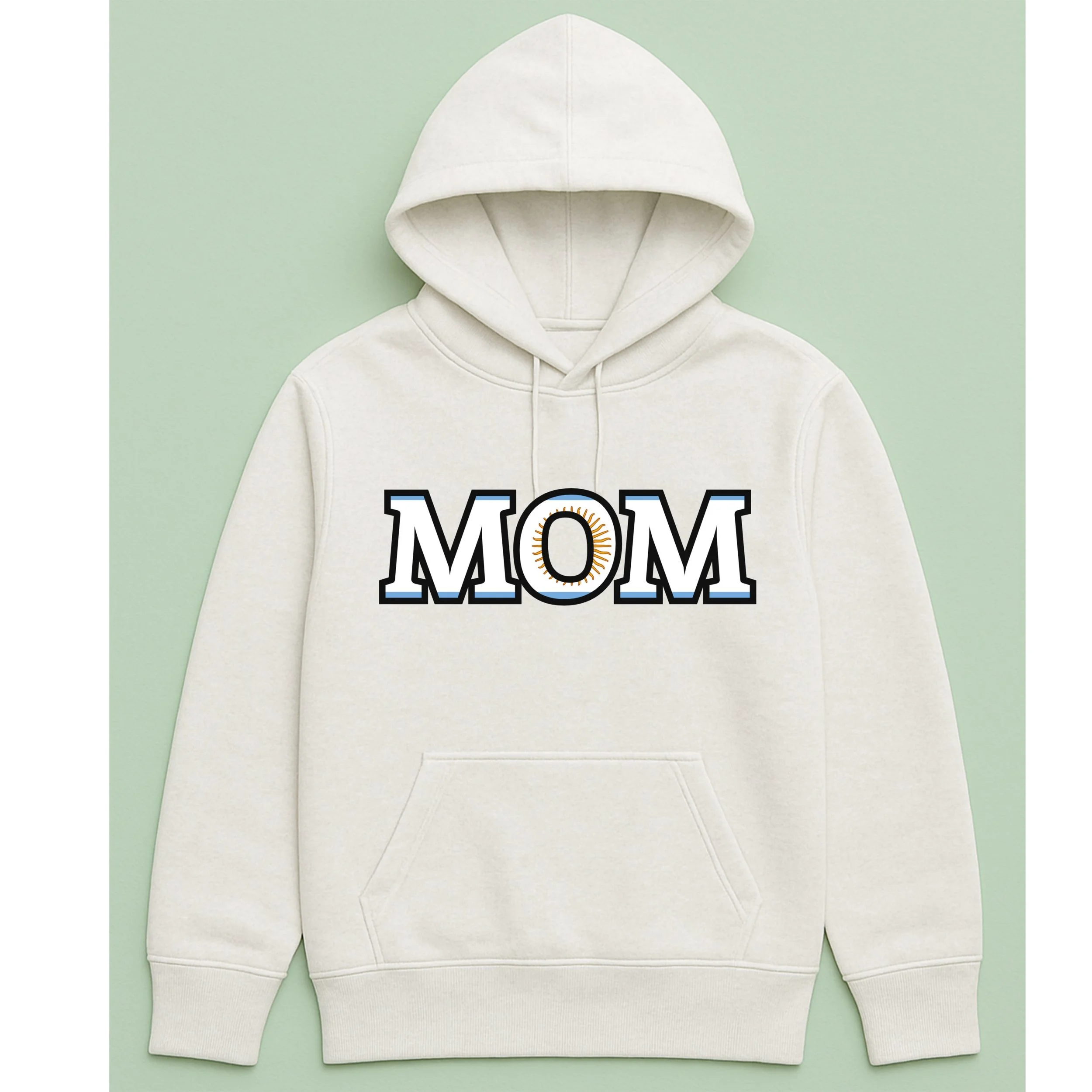 Argentina MOM Hoodie – Argentinian Flag Sun Mom Pullover – Unique Mother’s Day Gift – Patriotic Mom Hoodie