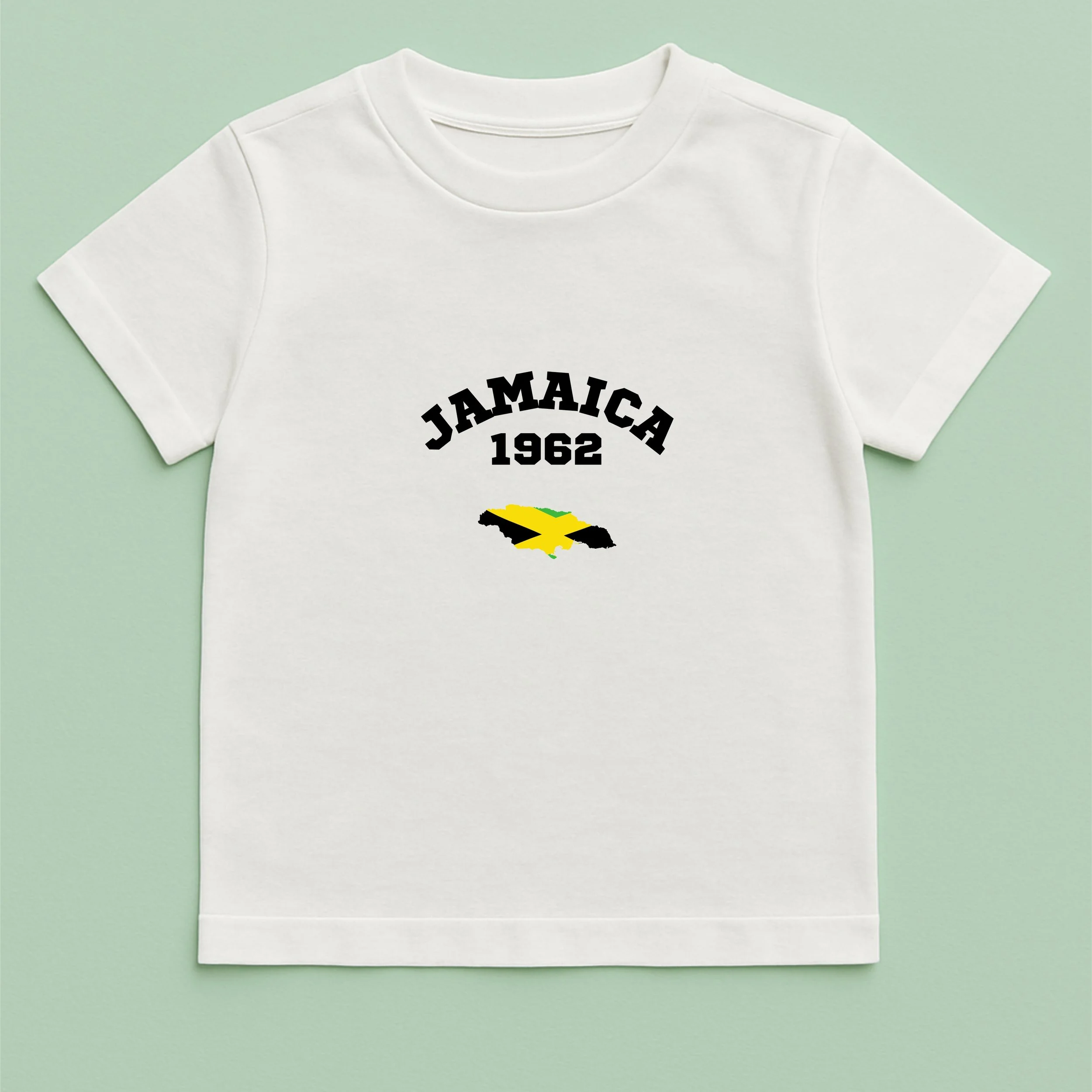 Kids Jamaica 1962 T-Shirt – Youth Independence Day Shirt – Jamaica Map Flag Kids Tee – Patriotic Youth Gift