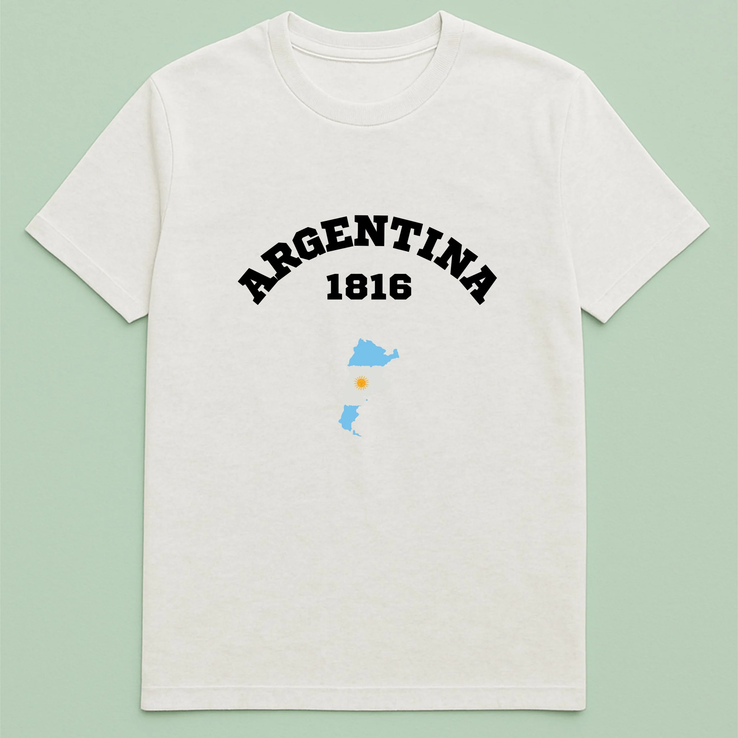 Argentina 1816 T-Shirt – Argentinian Independence Day Shirt – Blue White Map Tee – Patriotic Argentina Gift