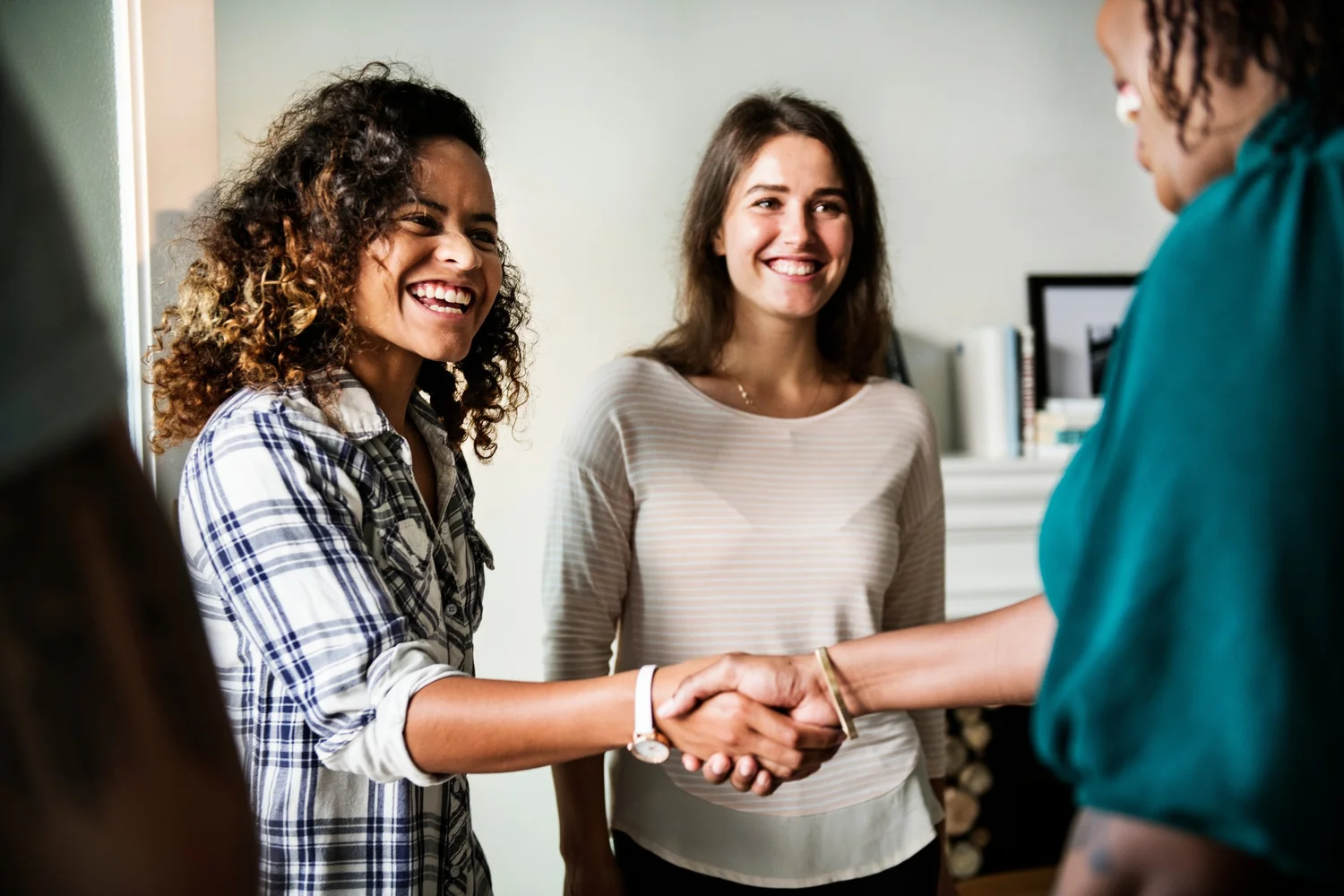 People communicating together in a professional setting