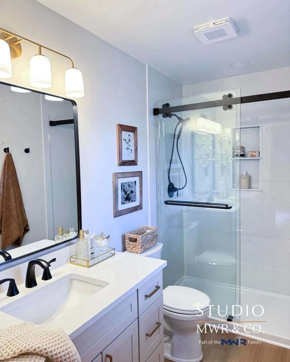 Some remodels are about starting over. This one was about slowing down&mdash;making a familiar bathroom feel lighter, calmer, and more welcoming. The layout stayed the same, but everything else feels new: a softer palette, a roomy shower with no visu