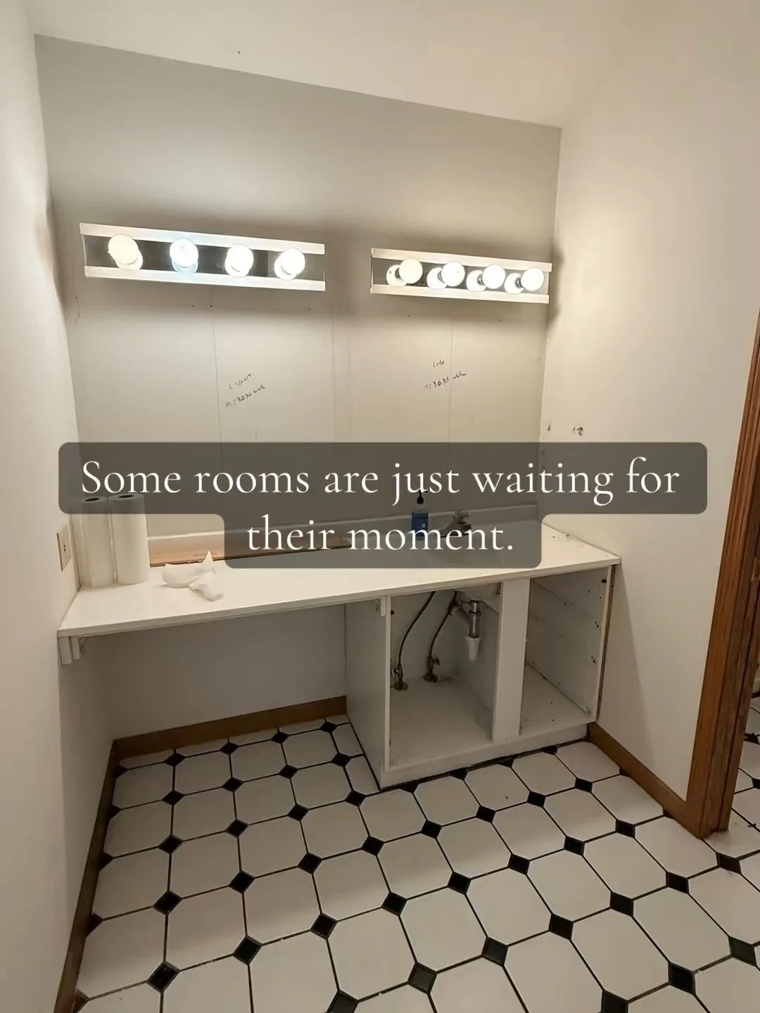 Some rooms sit quietly in a home for years.

Perfectly functional. Familiar.
But never quite finished.

This bathroom was one of those spaces &mdash; waiting for the moment when the details finally came together and the room began to feel intentional