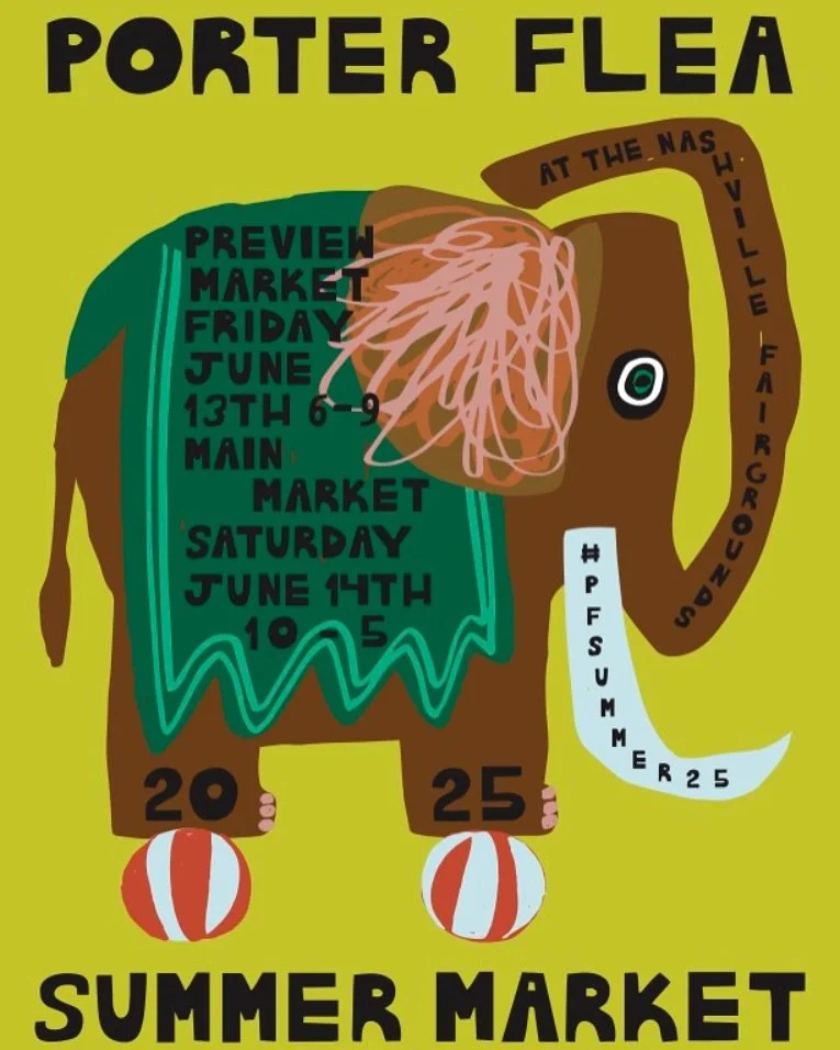 BIG NEWS!!! I’m officially a vendor at PORTER FLEA! 🎉
I’ve been dying to share this and now it’s real—catch me (and all the pottery goodness) at the Nashville Fairgrounds on June 13 & 14 for one of the coolest markets in