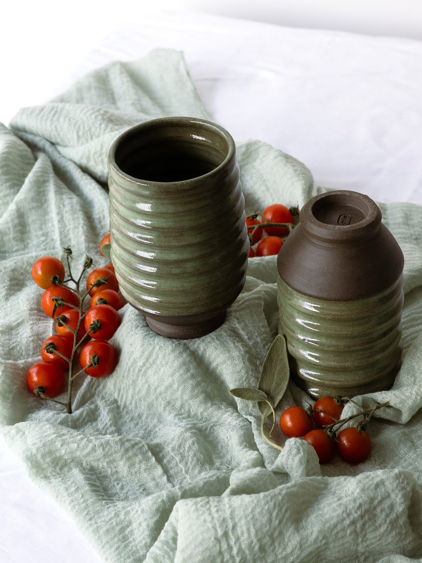 Looking through the pictures of all the pots that sold this summer. I absolutely loved how these tumblers turned out &amp; wish I had a set for myself, but I am so happy that they&rsquo;re being cherished and used in someone else&rsquo;s home. &heart