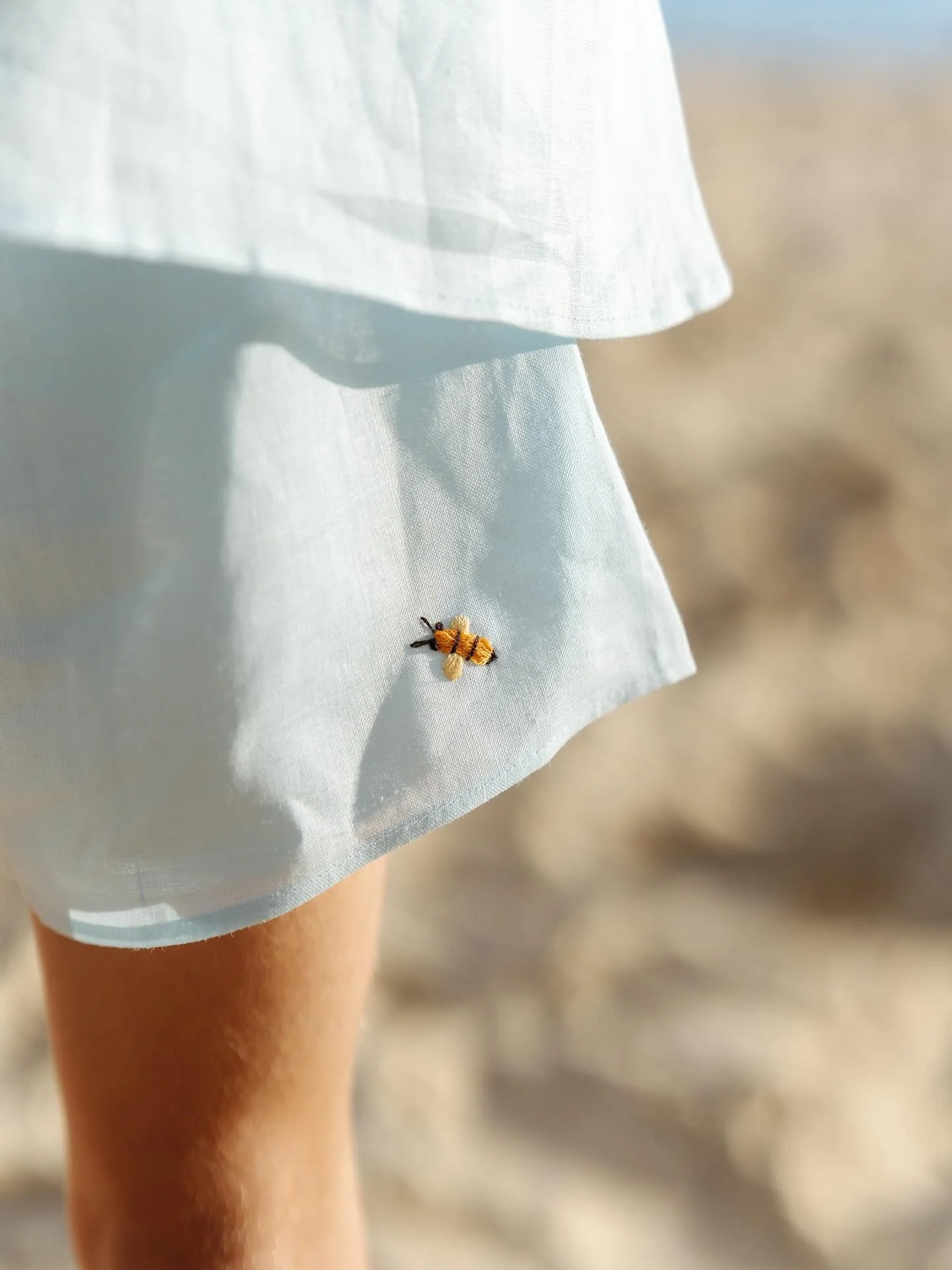 Hand embroidered, made with care 🌞