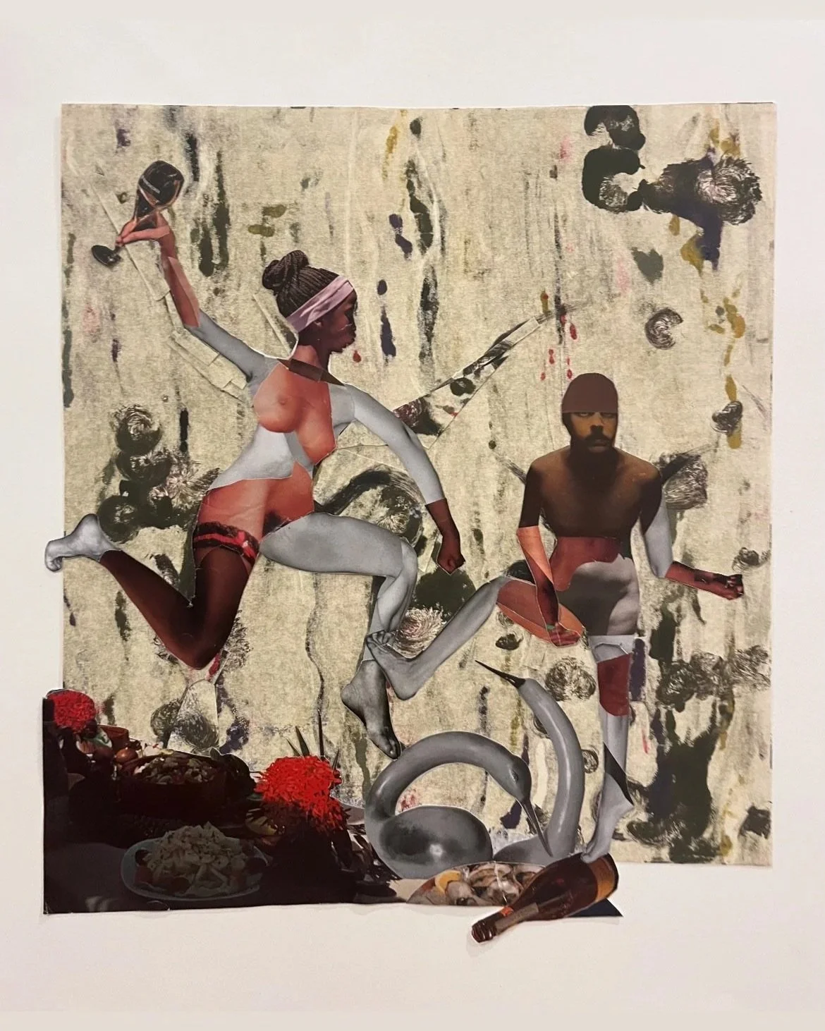 CHARGE! |
Monotype with found paper |
12x12 inches |
2025