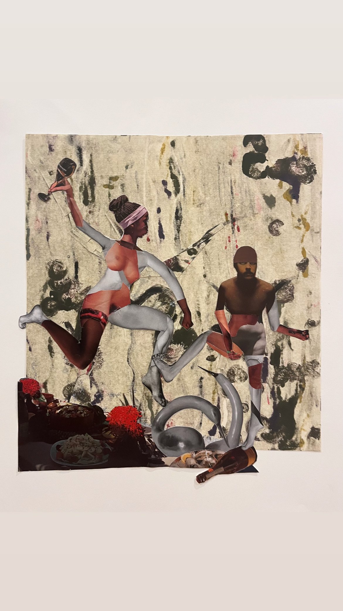 CHARGE! |
Monotype with found paper |
12x12 inches |
2025