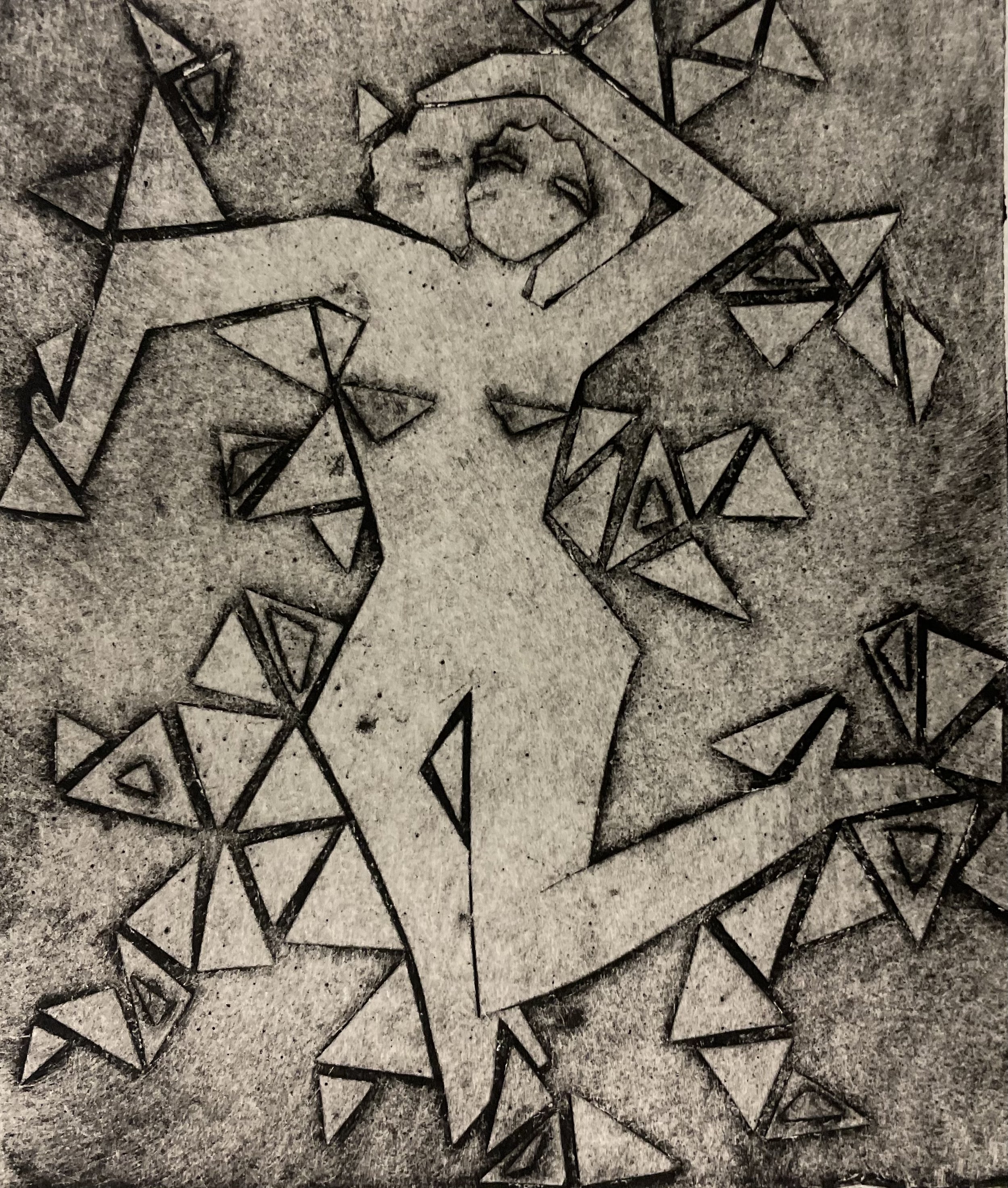 I'm Sorry Ms.McHale |
Collograph |
5x7 inches |
2023