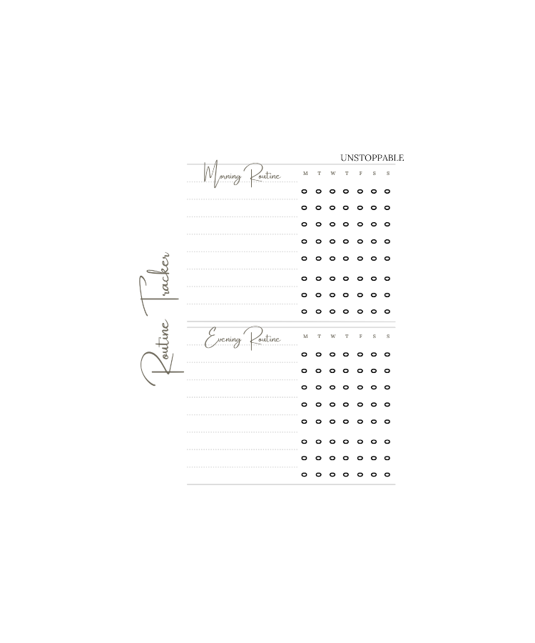 Morning/Night Routine Tracker