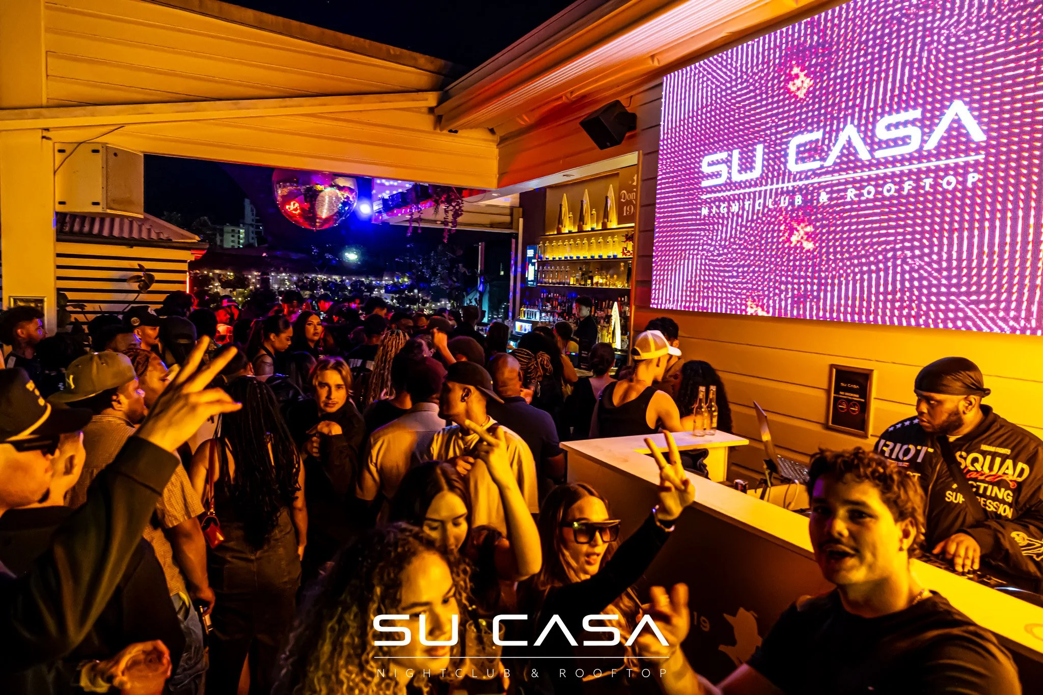 On the rooftop. In the club. We're always taking it to the next level.