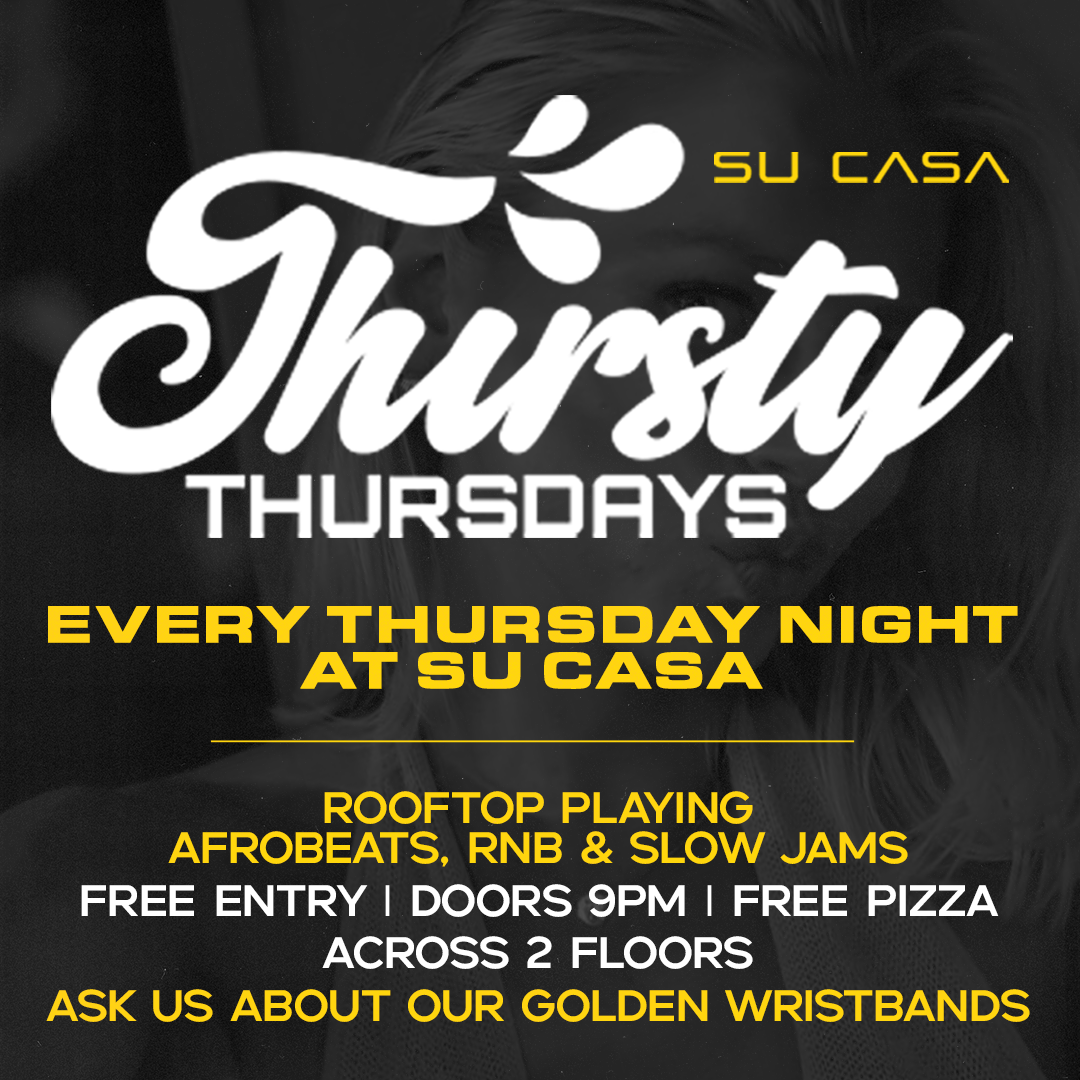 su casa brisbane rnb night club tile depiciting thirsty thursday weekly rnb event.