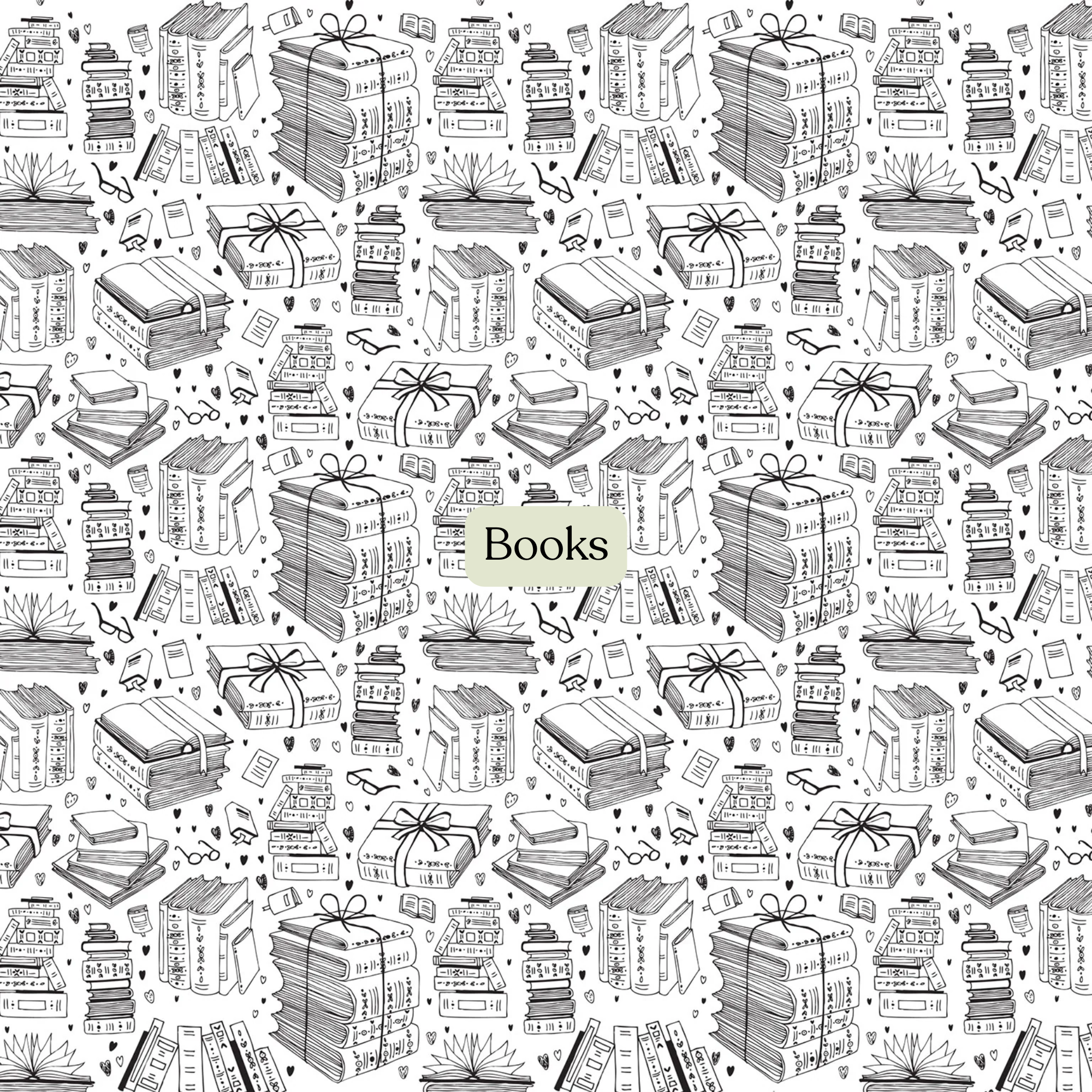 Games and Books Underglaze Transfers