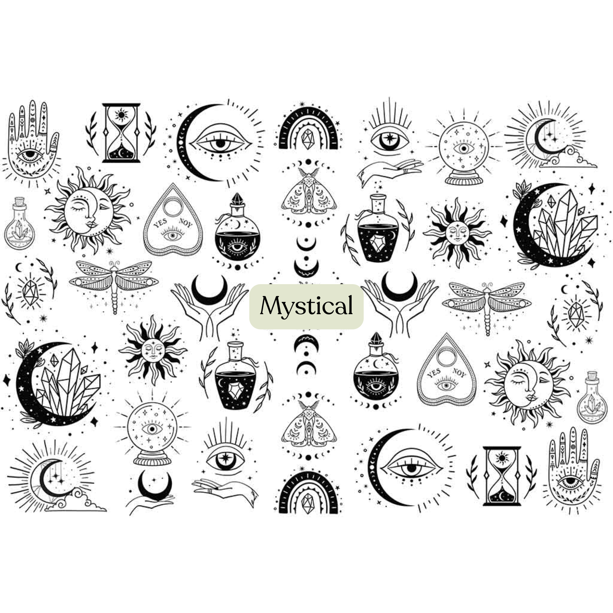 Mystical Underglaze Transfers
