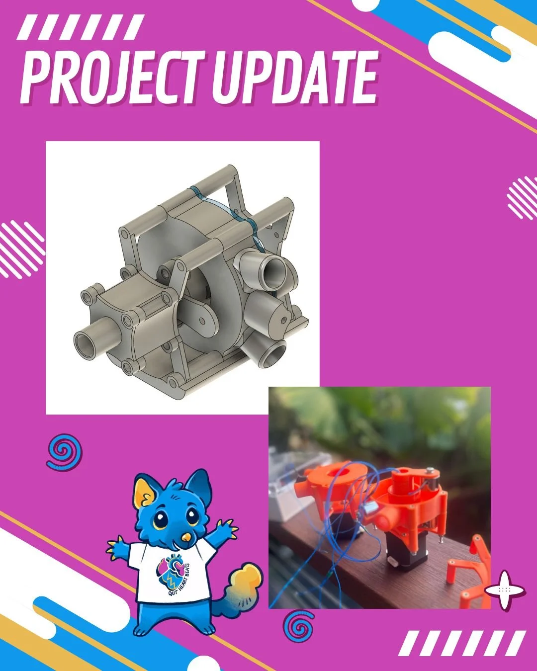 Prototyping is powering ahead 🚀 With September wrapping up, we&rsquo;re closing in on the finish line, completion of the final report in sight and grand finals in Vienna on the horizon! ✨ #QUTHeartBeats #Prototyping #grandfinal